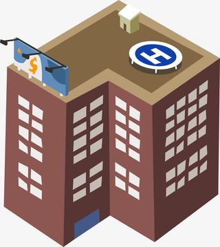 商务楼建筑免抠