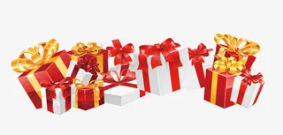 免抠节日礼盒礼物装饰免抠