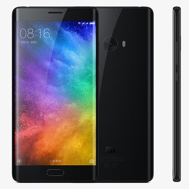 亮黑色小米4G手机免抠