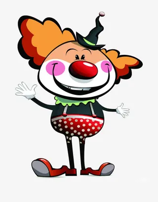 愚人节小丑素材免抠
