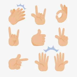 各种手势图片免抠