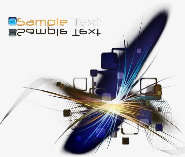 超酷眩光背景矢量免抠