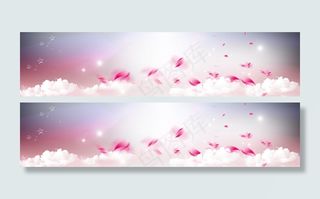 梦幻樱花海报背景高清