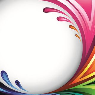 扁平化七彩水滴形图案背景高清