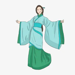 唯美古典女神孟母元素免抠
