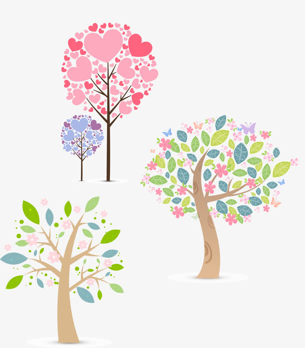 手绘树免抠