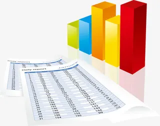 统计数据表单矢量素材免抠