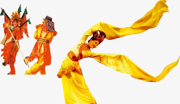 国粹精华京剧表演者免抠