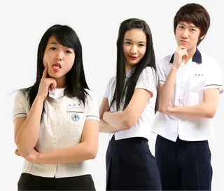 高清摄影高中生青春免抠