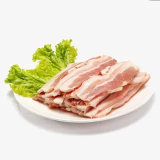 一盘五花肉片免抠