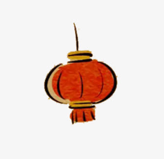 手绘红灯笼图片免抠