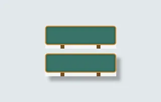 卡通小黑板边框免抠