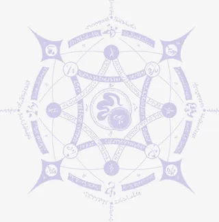 淡紫色简约魔法阵不规则图形免抠