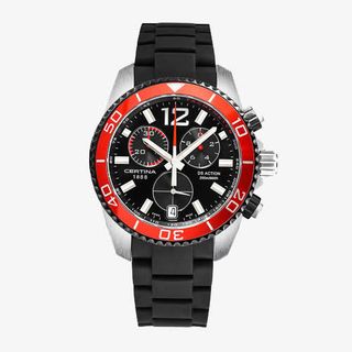 雪铁纳瑞士石英计时手表免抠