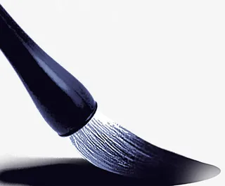 毛笔尖特写免抠