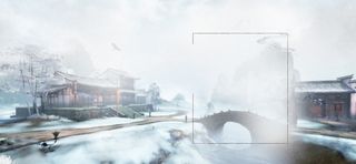 梦幻古风建筑淘宝海报背景高清