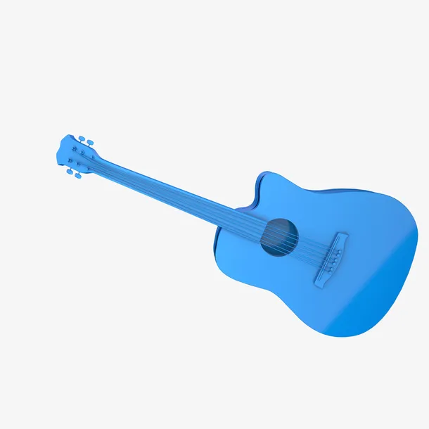 这儿就是个蓝色吉他免抠