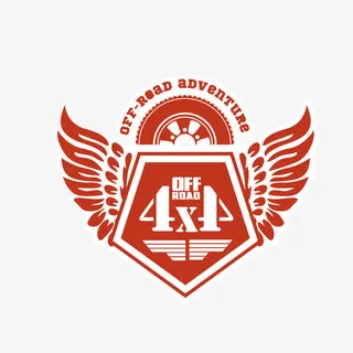 翅膀指示牌越野车徽标免抠