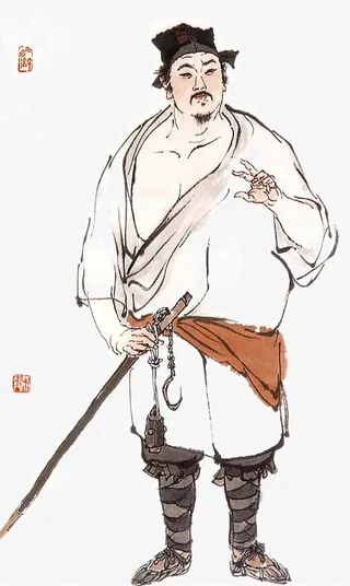 手绘人物肖像免抠