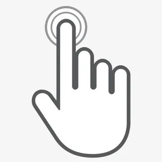 手绘点击手势人物免抠