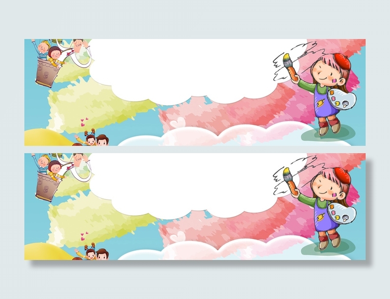 彩色卡通背景高清