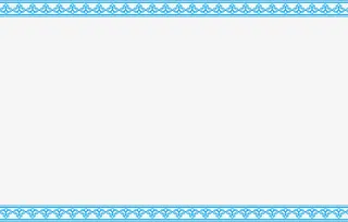 蓝色勾勾边框免抠