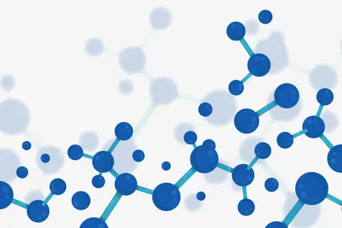 矢量蓝色链接组群免抠