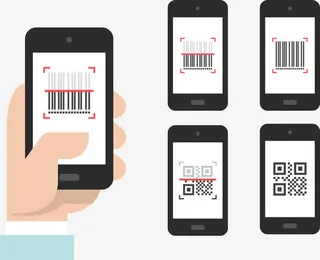 矢量手机扫描免抠