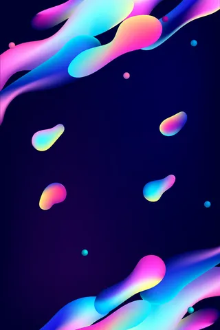 蓝色流体渐变51劳动节促销海报高清