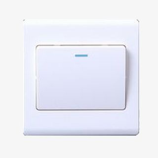 电灯开关白色简约大气实物PNG免抠