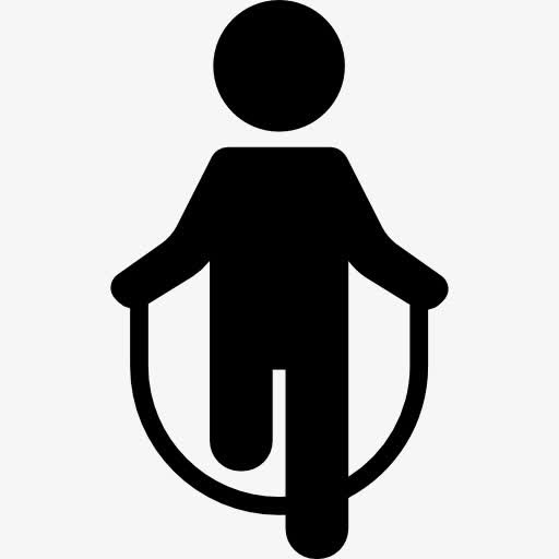 男子跳绳图标免抠