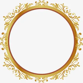 欧式花纹边框免抠