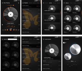 手机音乐APP介绍PNG图片免抠