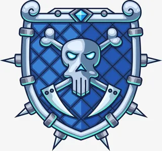 矢量带刺的盾牌免抠