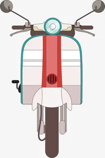 摩托车正视图免抠