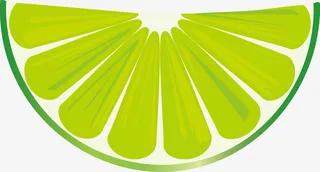 青柠檬片矢量素材图免抠