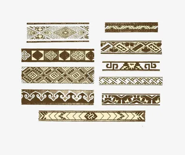 蜡染图案素材免抠