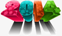 2014新年 创意2014新年背景矢量图