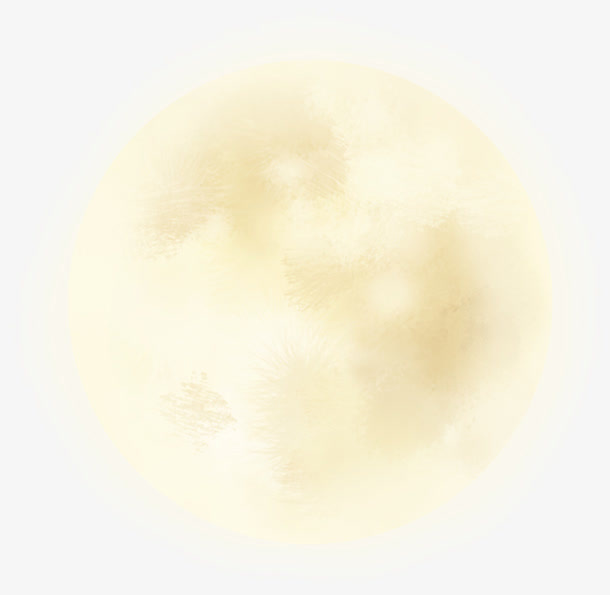 高清创意合成黄色的月亮免抠