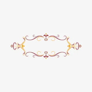 粉色花纹边框设计免抠