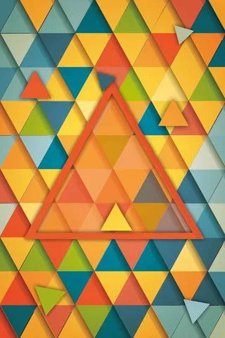 简约清新三角立体高清