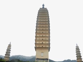 云南大理三塔美景免抠