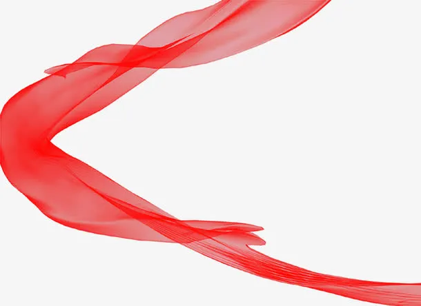 红色丝带春节晚会图片免抠