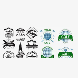 高尔夫球标签免抠
