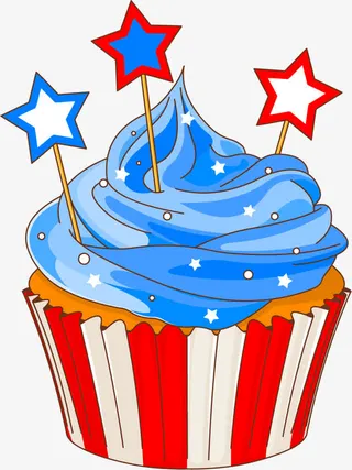 独立日庆祝蛋糕免抠