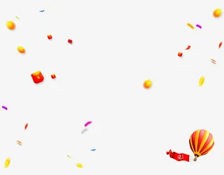 漂浮横标红包装饰免抠