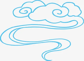 创意简约烟雾素材图免抠