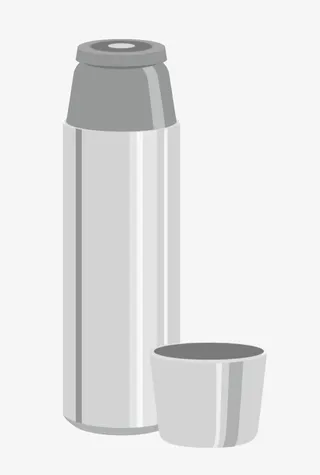 卡通保温杯免抠