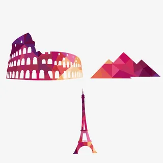 欧美地标建筑物免抠