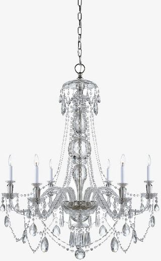 台灯家具模型 欧式水晶吊灯免抠